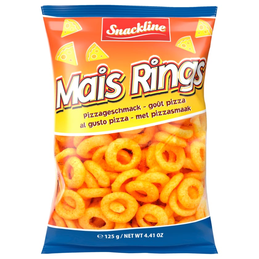 Snackline Mais Rings Pizzageschmack 125g